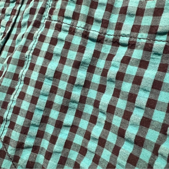 LL Bean Mens Large Cotton Shirt Wrinkle Free Green Check Long Sleeves Fennel - Picture 4 of 10